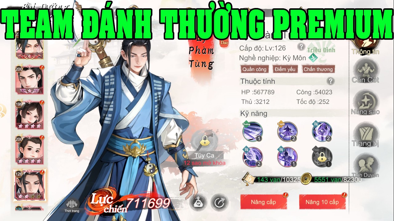 Thiếu Niên Ca Hành: Khởi Động Team Đánh Thường PREMIUM Mạnh Nhất Meta Game Hiện Tại Và Tương Lai