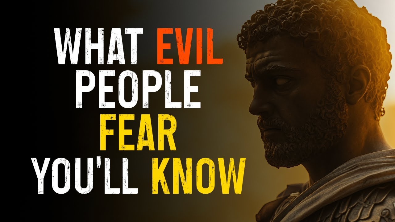 9 SIGNS EVIL People FEAR You Know About Them | Stoicism