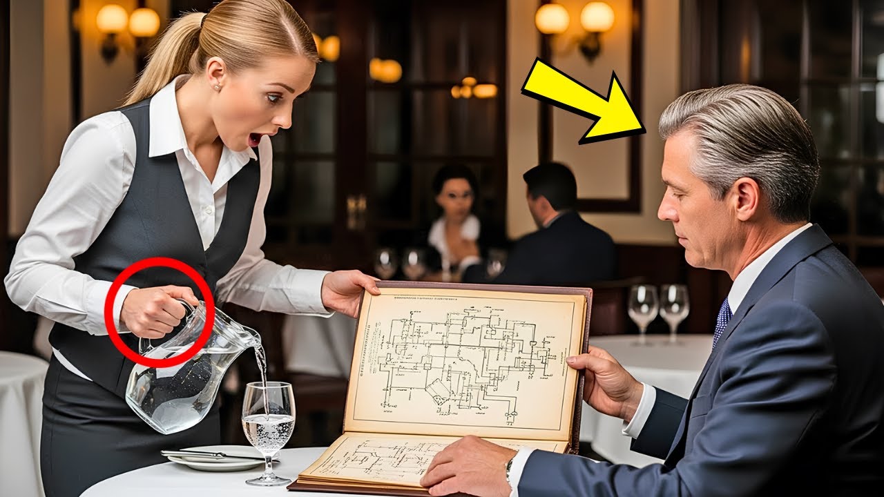 Arme Kellnerin: „Sir, das ist die Unterschrift meines Vaters“ – Milliardär-CEO lässt das Glas fallen