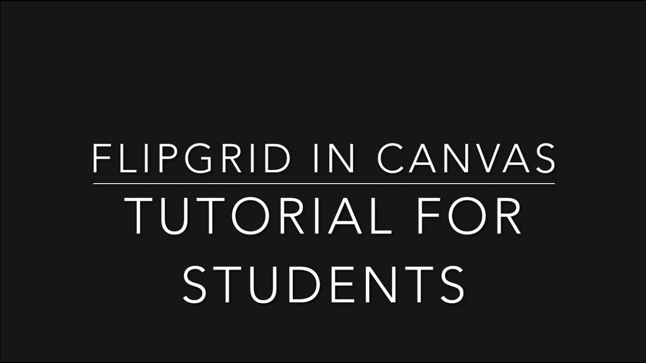 Student Responses in Flipgrid in Canvas