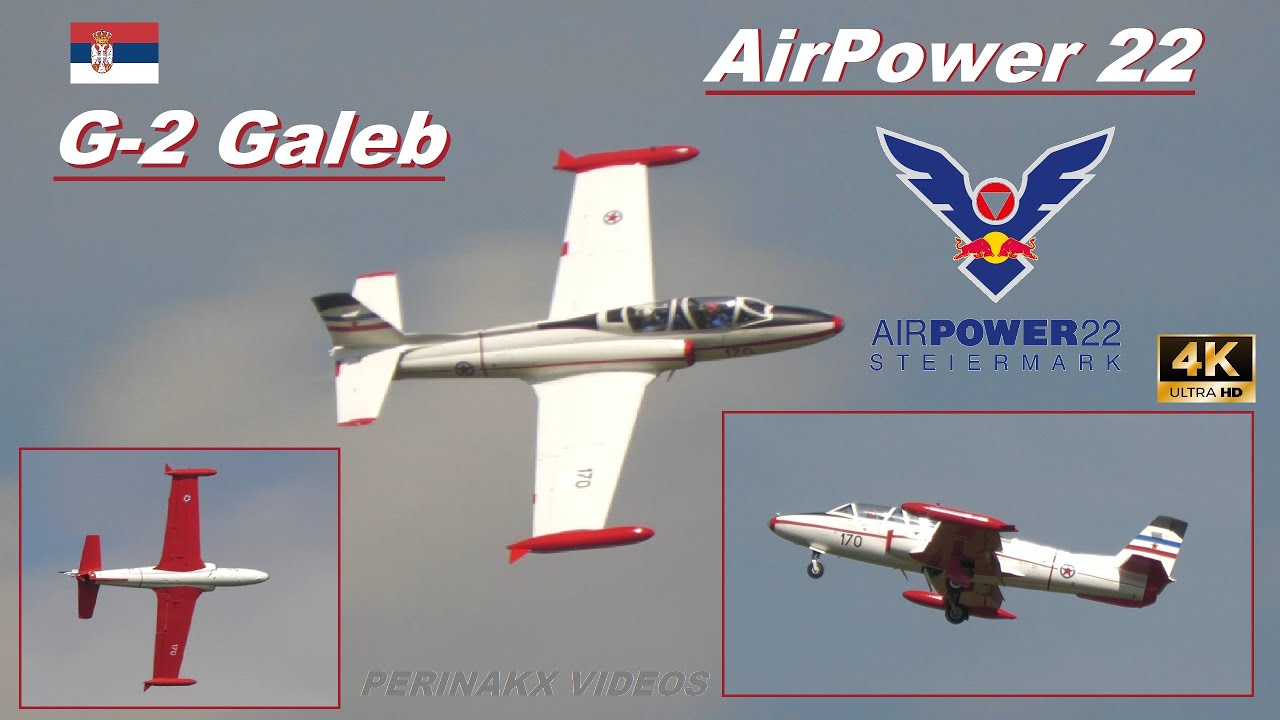Soko G-2 Galeb ▲ Team Zlokas 🇷🇸 ▲ AirPower Zeltweg 2022