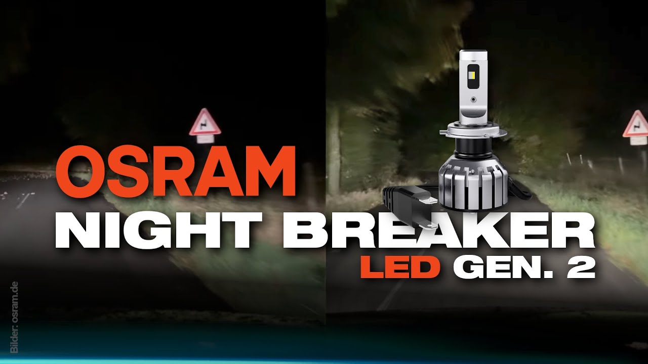 Osram Night Breaker LED Gen 2 vorher nachher Vergleich Test
