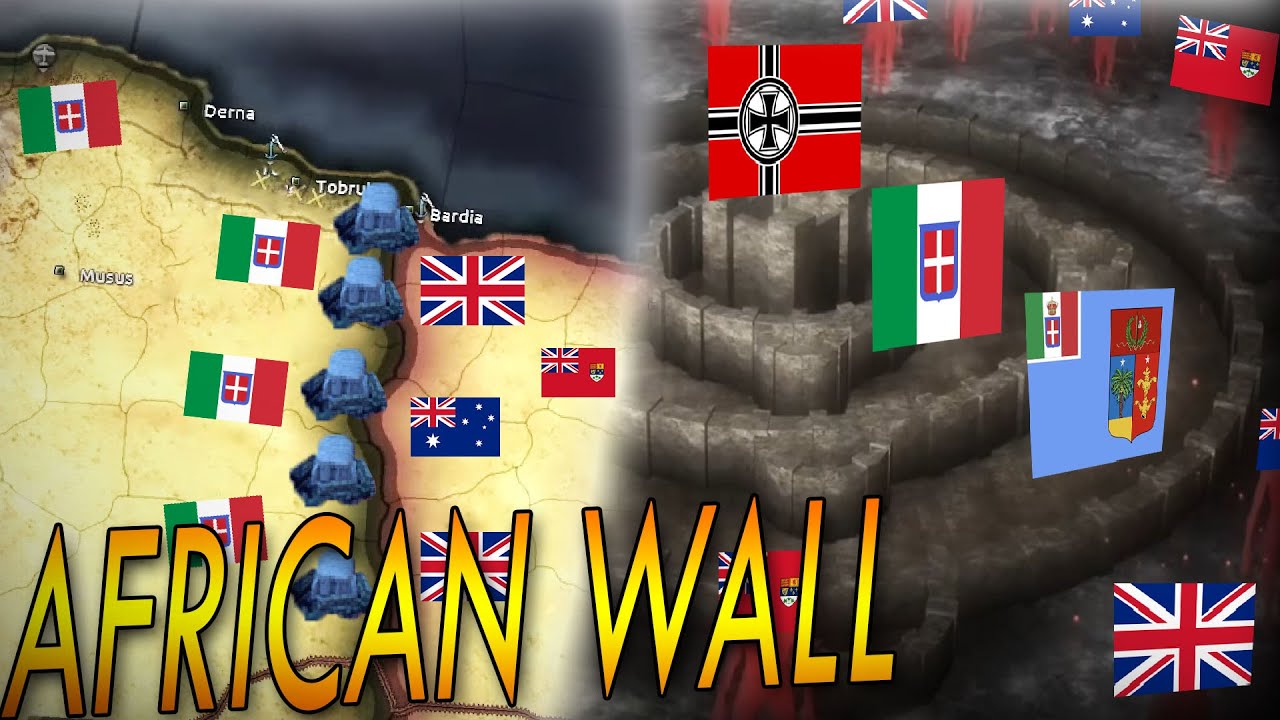 THE WALL OF AFRICA! THE ITALIAN FORTRESS WILL HOLD! - HOI4 Multiplayer