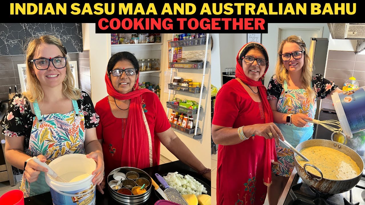 INDIAN MOTHER-IN-LAW TAUGHT AUSTRALIAN BABY HOW TO MAKE | KADHI RECIPE
