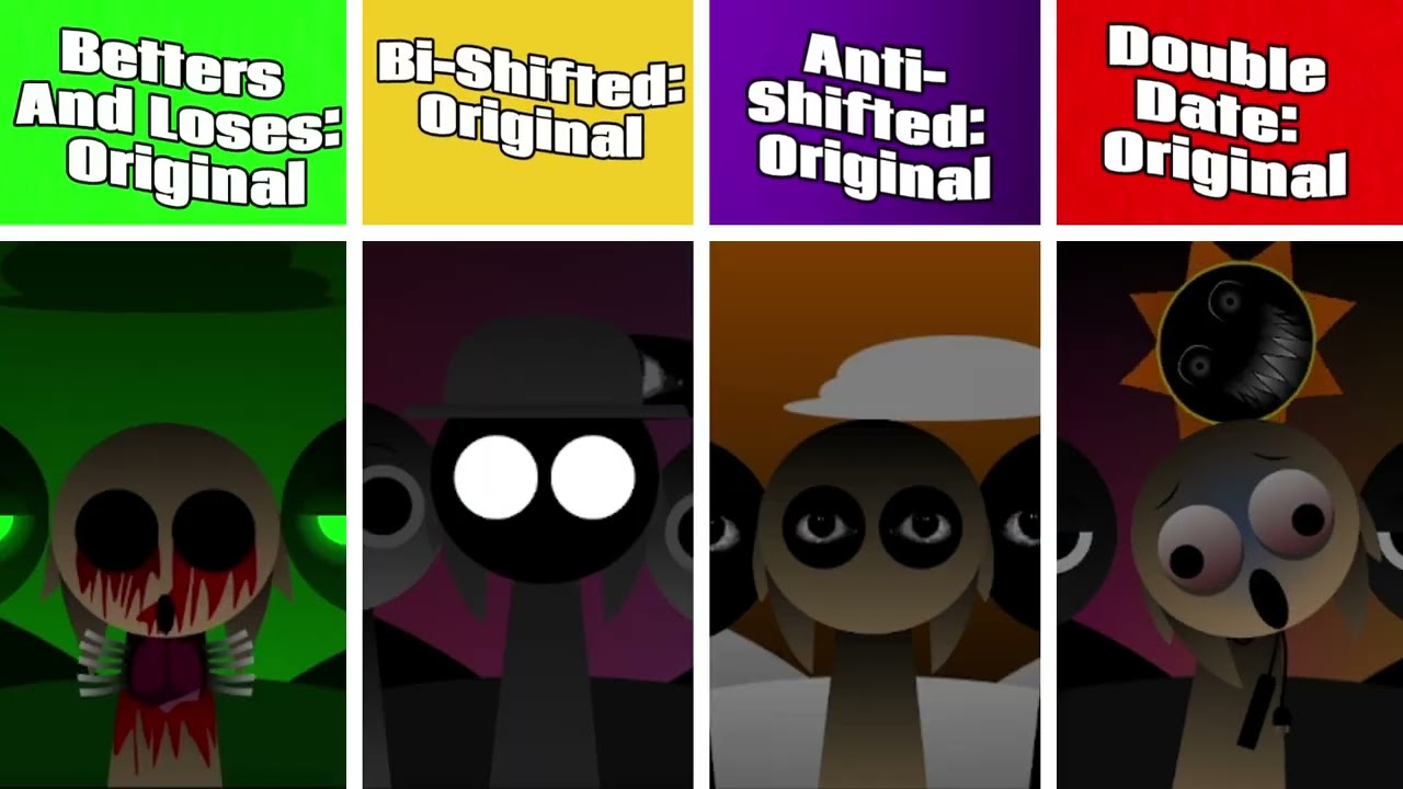 Incredibox Sprunki: Betters And Loses vs Bi-Shifted vs Anti-Shifted vs Double Date: Which One Wins?