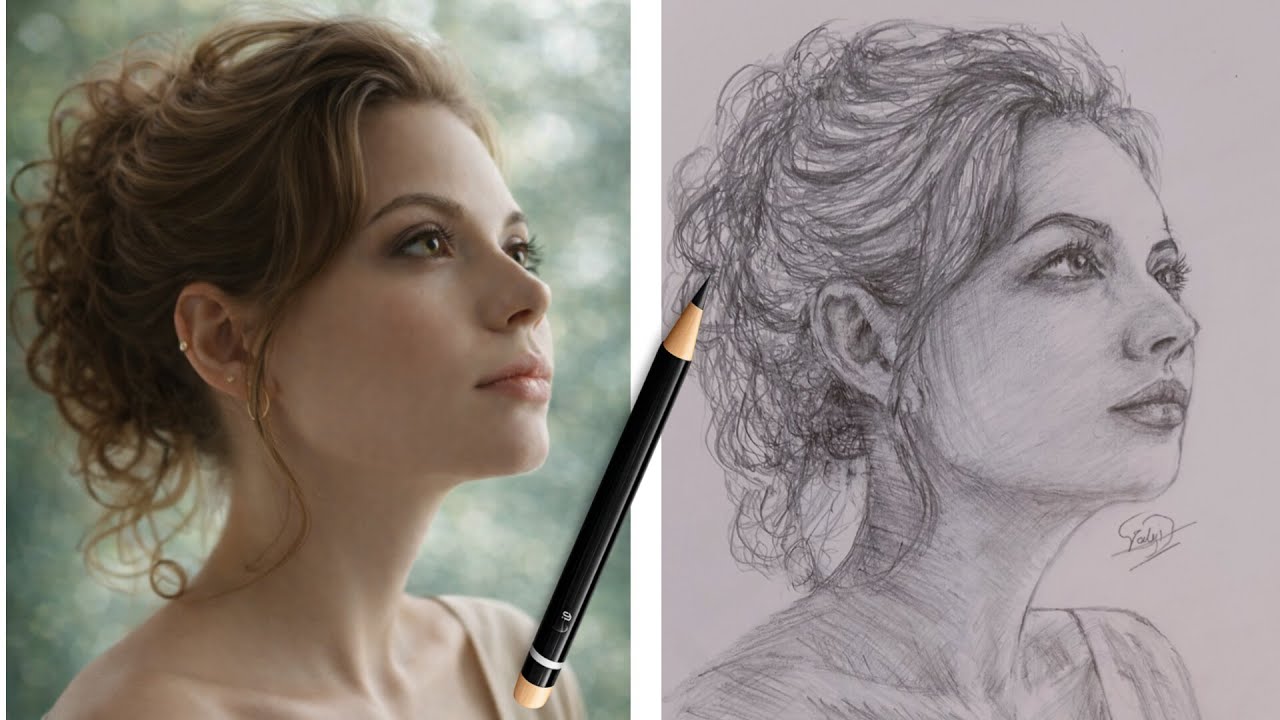Realistic Pencil Portrait Drawing