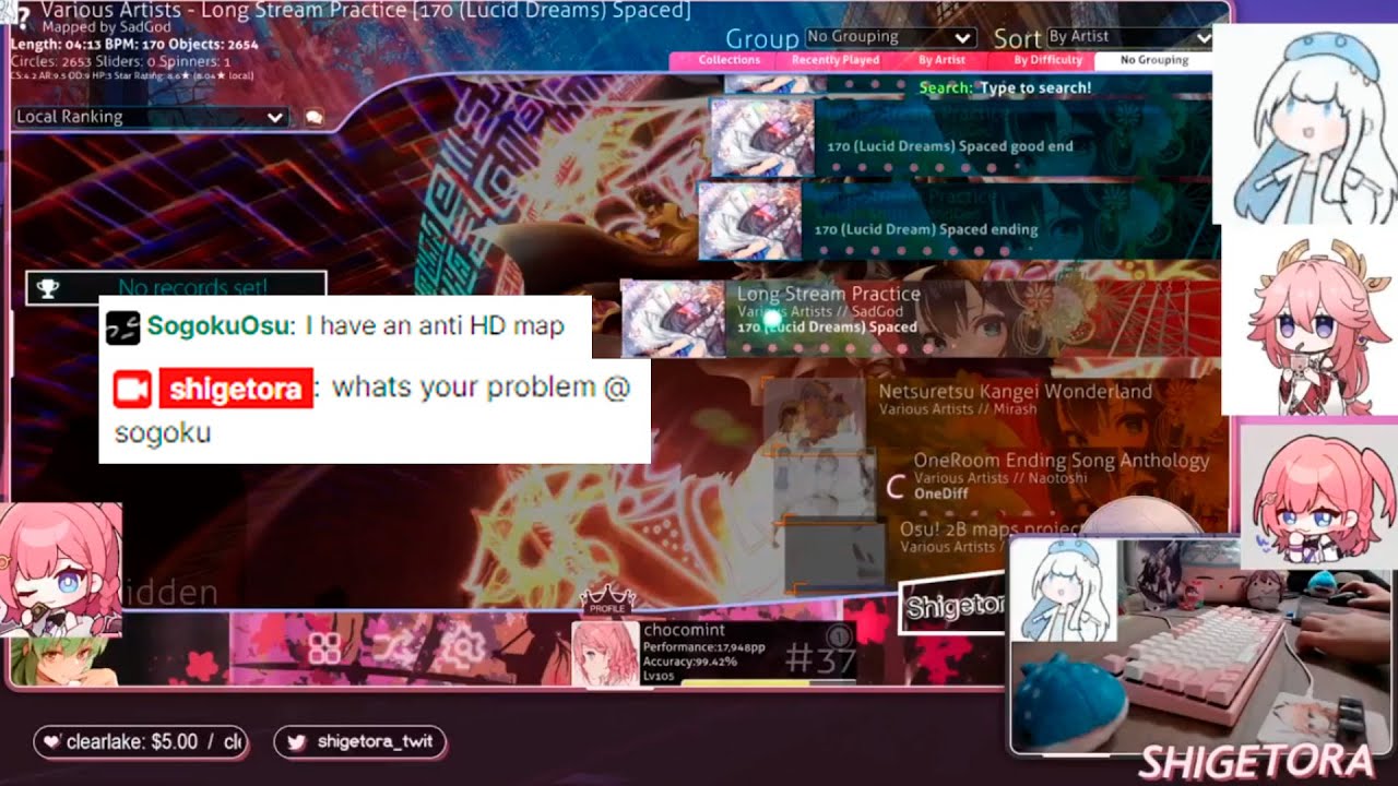 кукизи сфейлил мою карту в osu (не кликбейт) | shigetora failed on my map