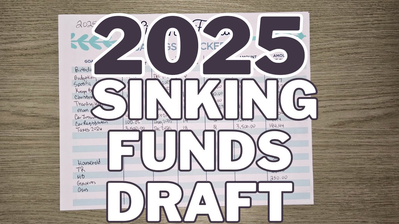 2025 Sinking Fund Draft | Cash Envelopes | The Budget Mom | Zero Based Budget | Budget With Me |