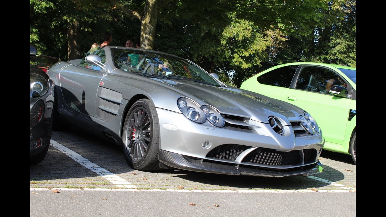 Mercedes Mclaren SLR 722S Roadster - sound and acceleration