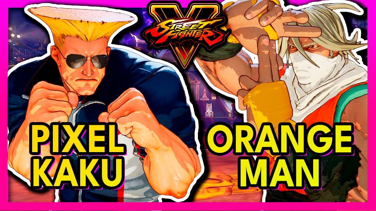 SFV 🥊 Pixel Kaku (GUILE) VS Orange Man (ZEKU) 🥊 スト5  🥊 SF5 🥊 Street Fighter 5