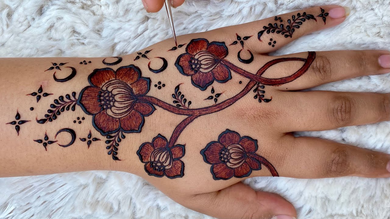 Beautiful Stylish Mehndi Design For Back Hand |New Mehndi Design |Eid Mehndi Design |Floral Mehndi 