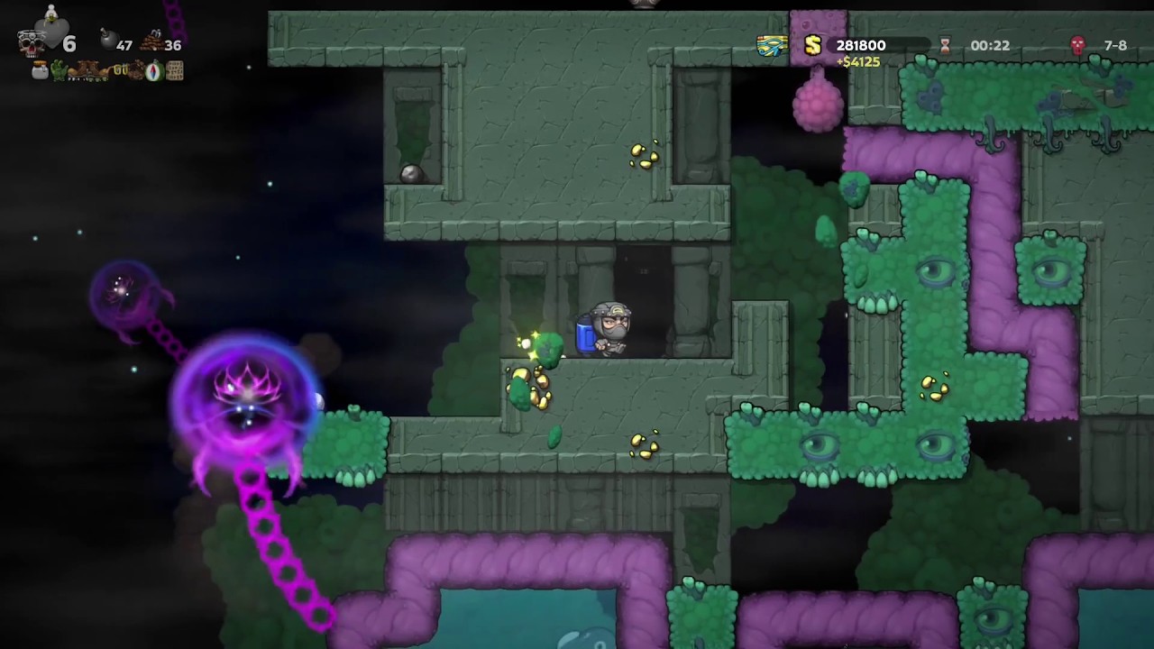 Spelunky 2: daily challenge - level 7-12 - 2026-02-17
