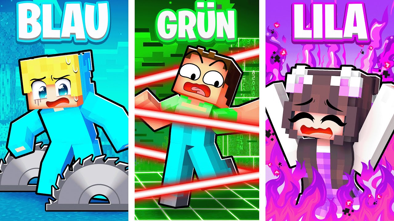 24 Stunden auf deiner LIEBLINGSFARBE Leben in Minecraft!