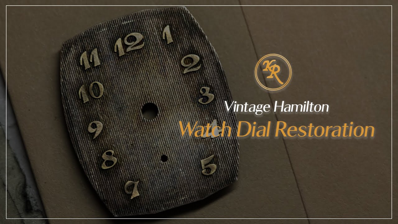 [ASMR] Vintage Hamilton Watch Dial Restoration