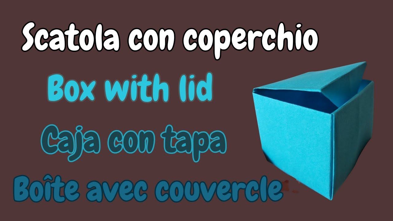 Box with lid - scatola con coperchio @ritaorigami1603