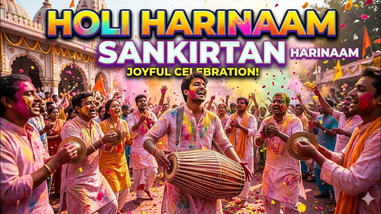 Holi 2026 harinaam nagar kirtan bhogaroti mahaprasad jay jay shree radhey shyam 