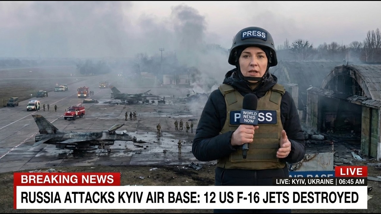 This Morning: SU-57 Attacks Kyiv Air Base, 12 US F-16s That Just Arrived all destroyed | ARMA 3
