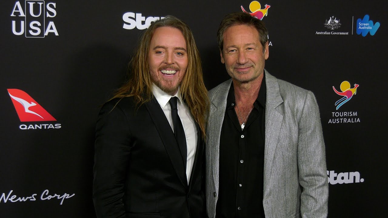 Tim Minchin and David Duchovny attend the 22nd annual G'Day USA Arts Gala blue carpet event
