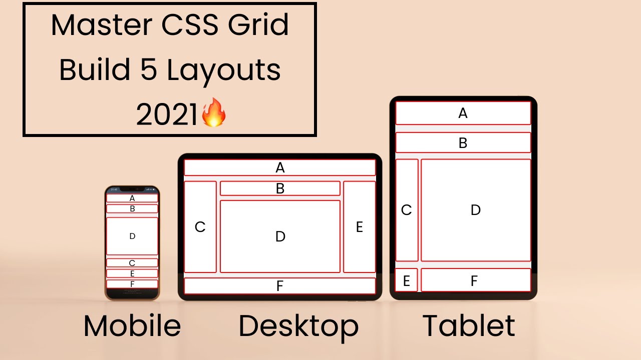 Mastering CSS Grid Model in 2021🔥 - Build 5 Layouts🎖️ || CSS 2021