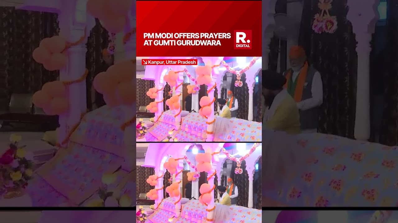 PM Narendra Modi Offers Prayers At Gumti Gurudwara In Kanpur Along With UP CM Yogi Adityanath