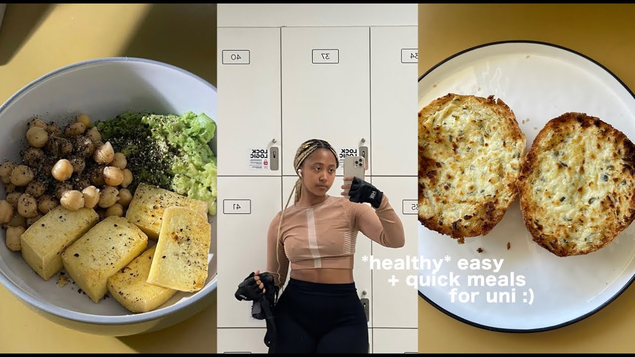 *HEALTHY* easy meals to make as a university student ft. more food diaries :)