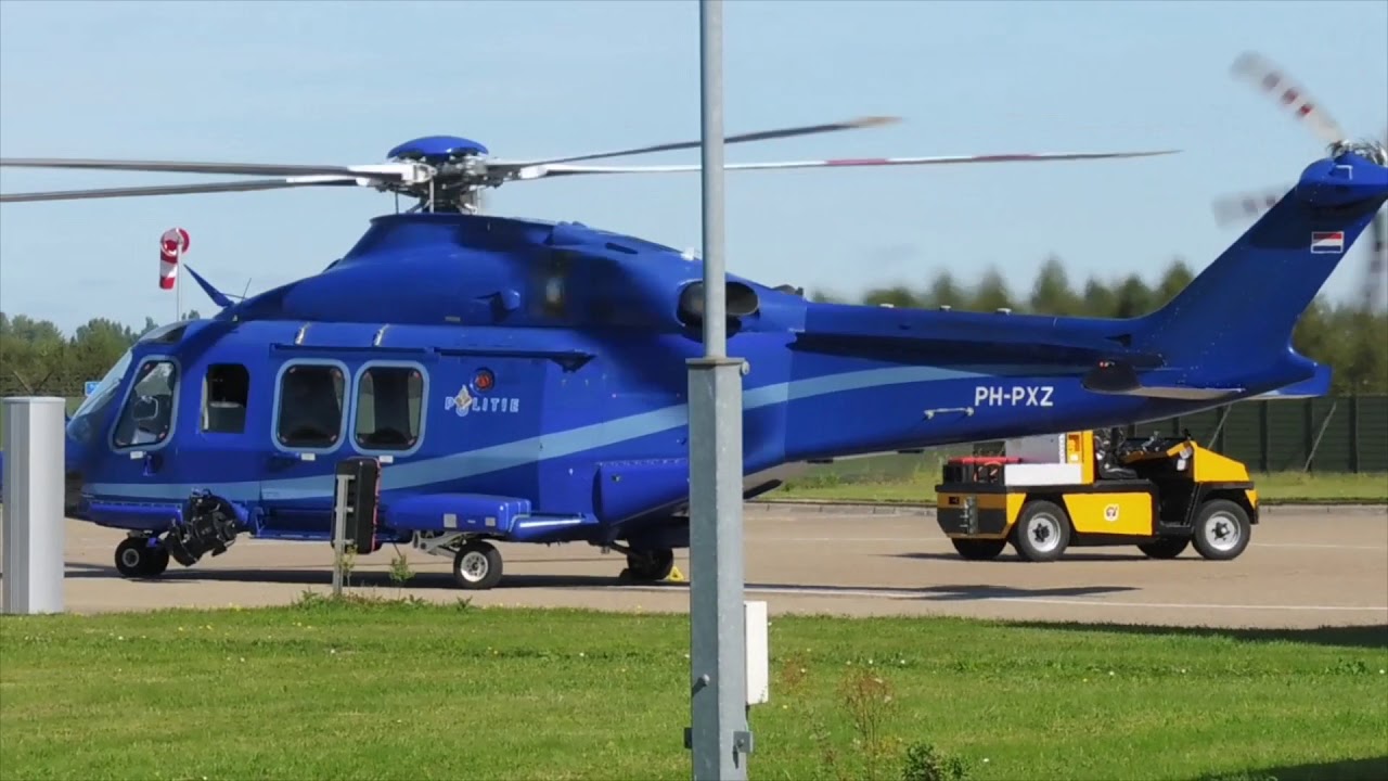 AW139 PH-PXZ POLICE26 take off Schiphol