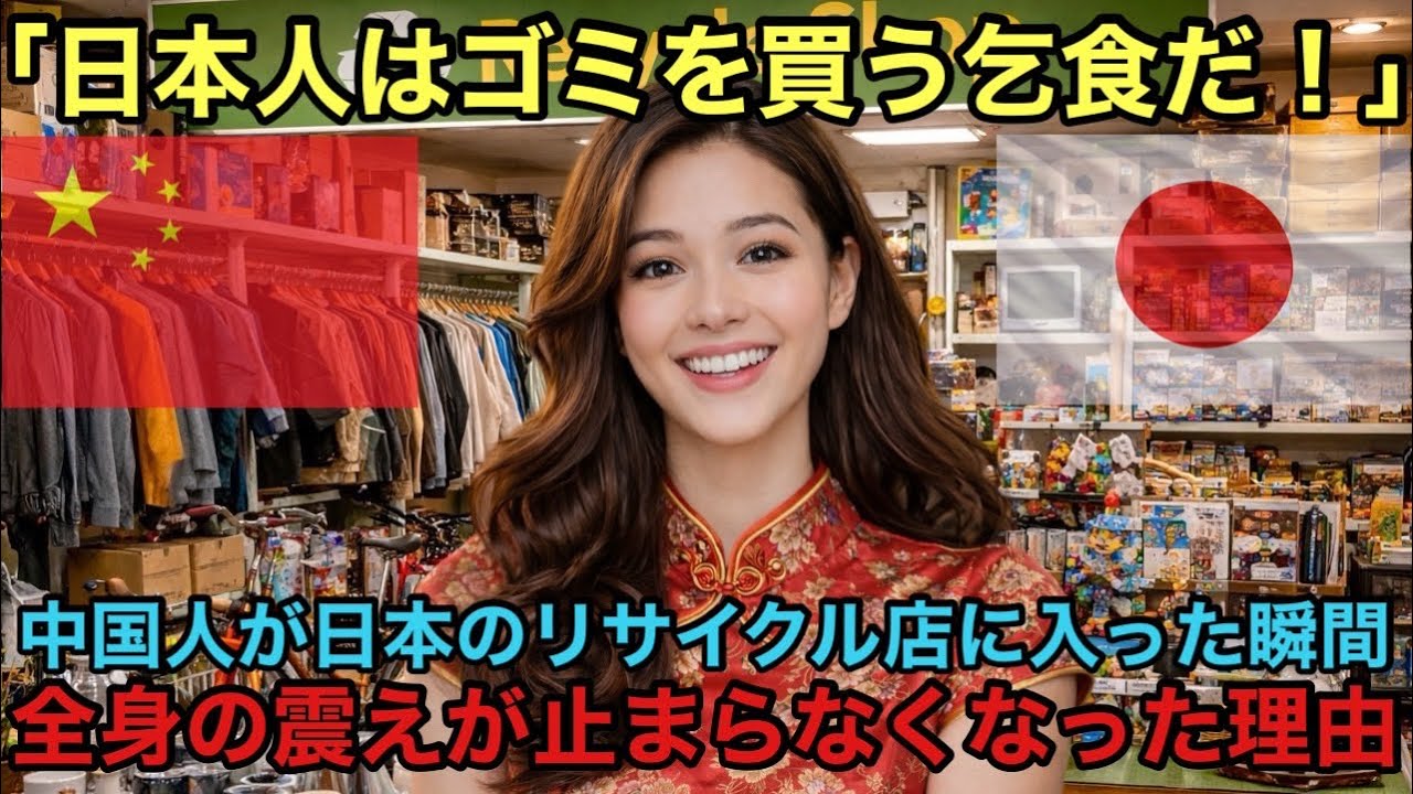 【海外の反応】「日本人は他人のゴミを買う民族だ！」と嘲笑した中国人が日本のリサイクルショップで→3時間後、号泣した理由