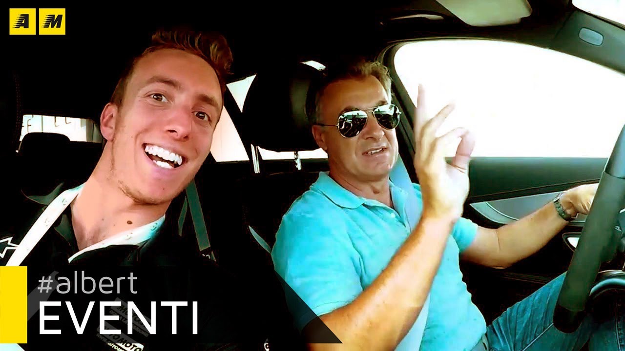 Con Jean Alesi (su A45 e C63S AMG) di traverso tra autovelox e traffico con Coyote | Eventi