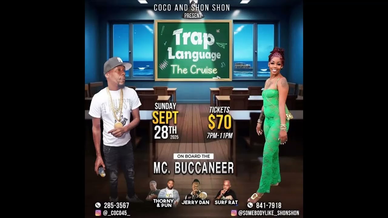 DJ PUN & MASTER THORNY - COCO & SHON SHON - TRAP LANGUAGE CRUISE PROMO (SEP 28TH 2025)