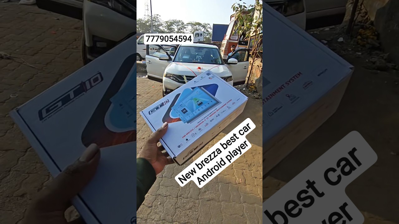 New brezza android player accessories install #accessorie #shorts #brezza