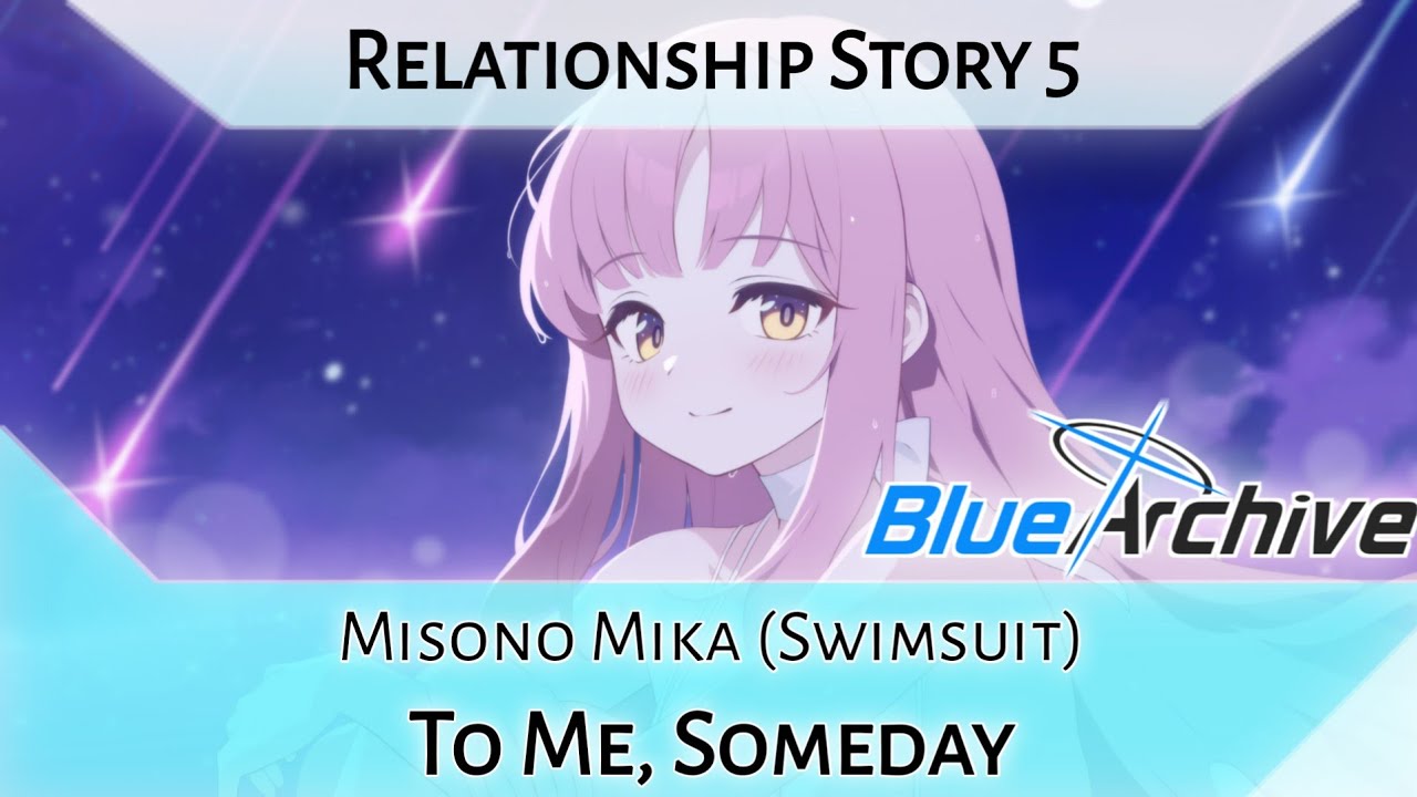 Mika (Swimsuit) Relationship Story 5 - To Me, Someday (Blue Archive)