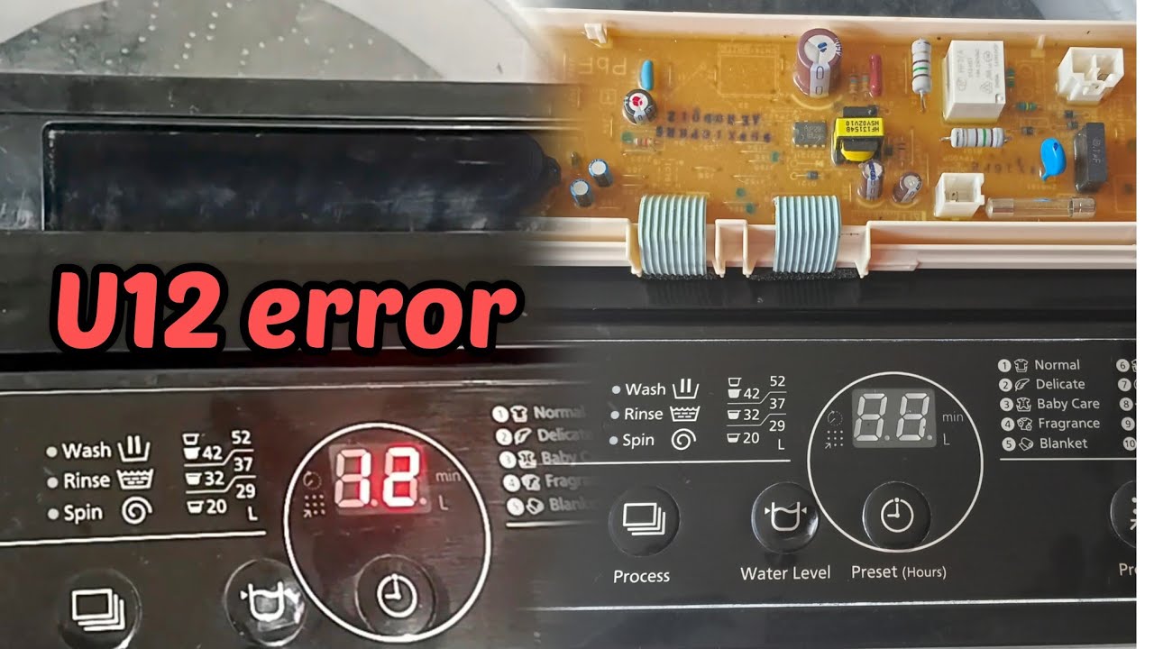 PANASONIC Automatic Washing Machine U12 Error, Paano Ayusin?.