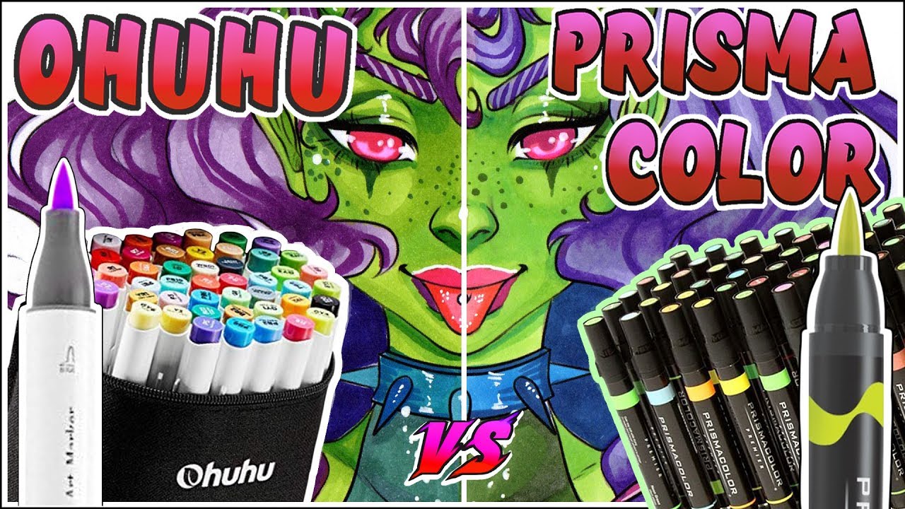 Маркеры-кисти Ohuhu против маркеров-кистей Prismacolor — обзор маркеров