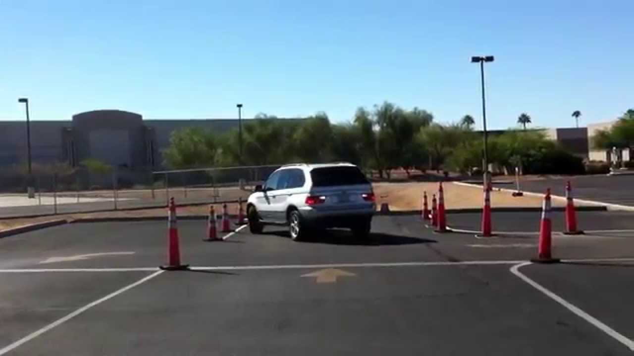 3 point Turn - Back View - Driving Test
