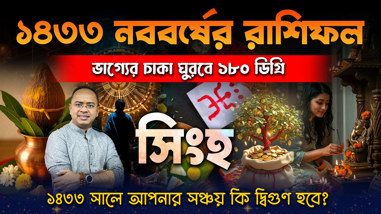 সিংহ রাশি ১৪৩৩ কেমন যাবে? | Leo Horoscope 1433 Bengali | রাজযোগ না কি সতর্কতা? Santanu Dey