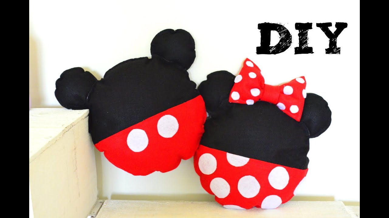 DIY Almofada Mickey e Minnie