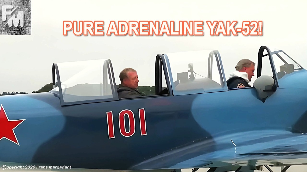 ▶️ YAK-52 Low Pass: Pure Adrenaline VIP Fly-By at Teuge Airport