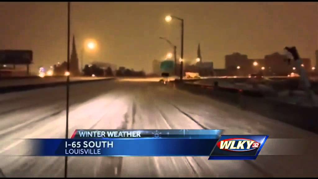 Early-morning road conditions on Fern Valley Road