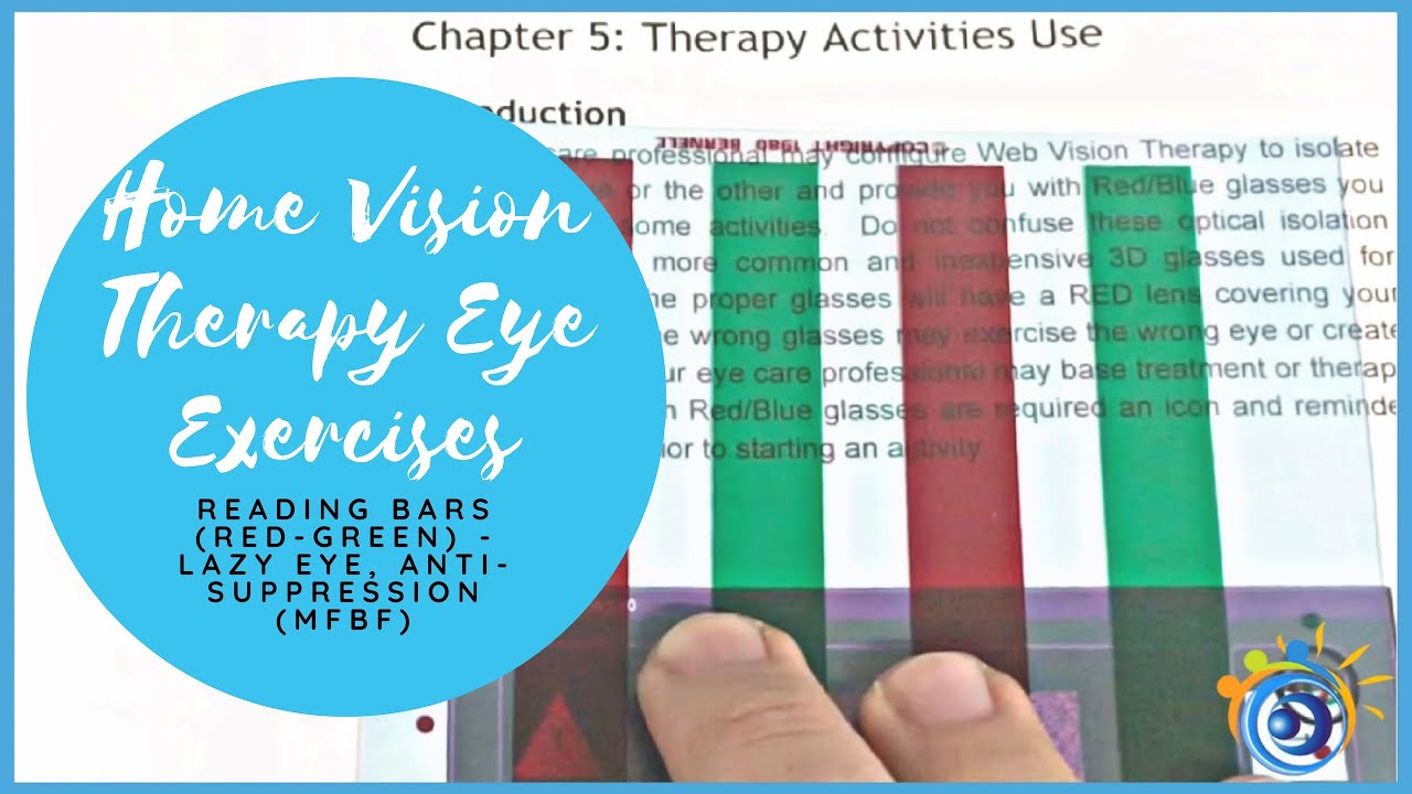 11. Red-Green Bars Reading Vision Therapy Eye Exercises to Train Lazy Eye, Suppression & Saccades