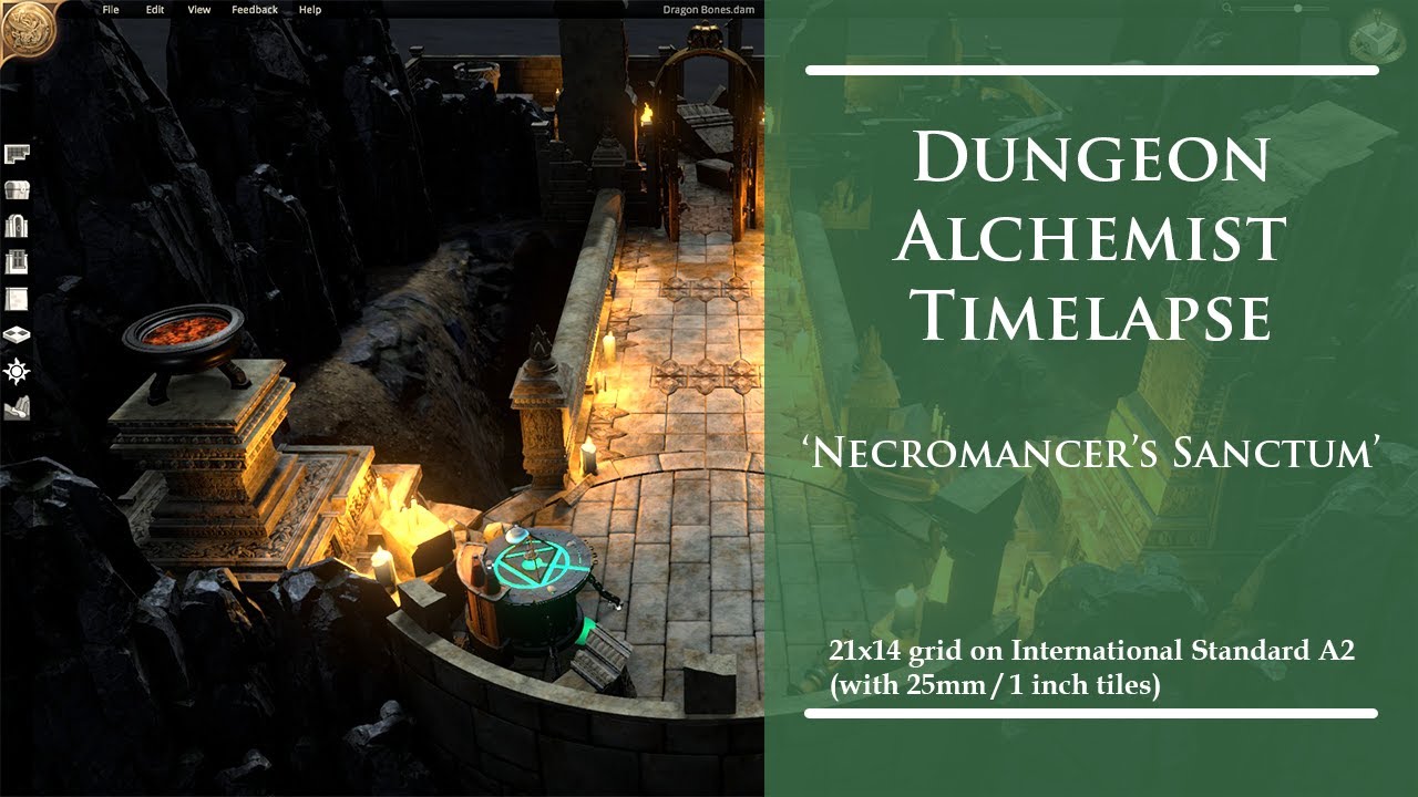 Dungeon Alchemist Timelapse 'Necromancer's Sanctum'