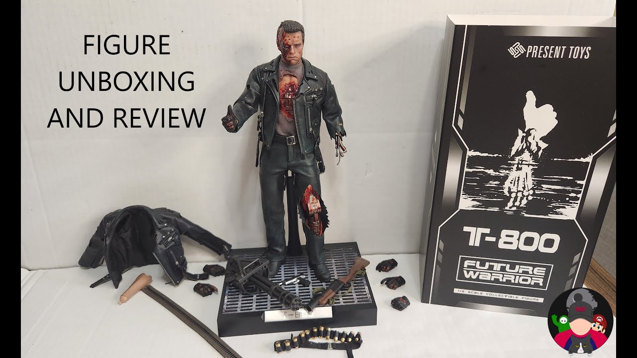 Present Toys Future Warrior (T-800 terminator 2) sixth scale figure unboxing and review