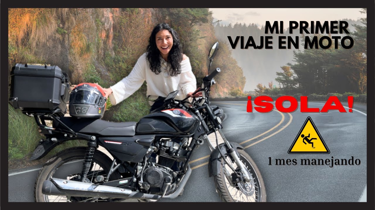 Mi primer viaje SOLA en moto 🏍️ 120 km | ¿Pude con el tráfico de BOGOTÁ?