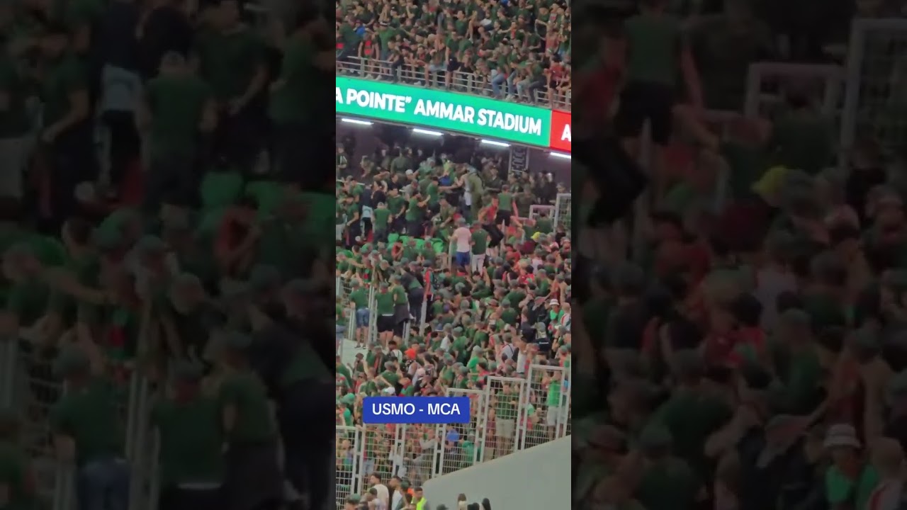 أعمال الشغب خلال مبارة مولودية و ضيفه الاتحاد المنستيري التونسي😱
