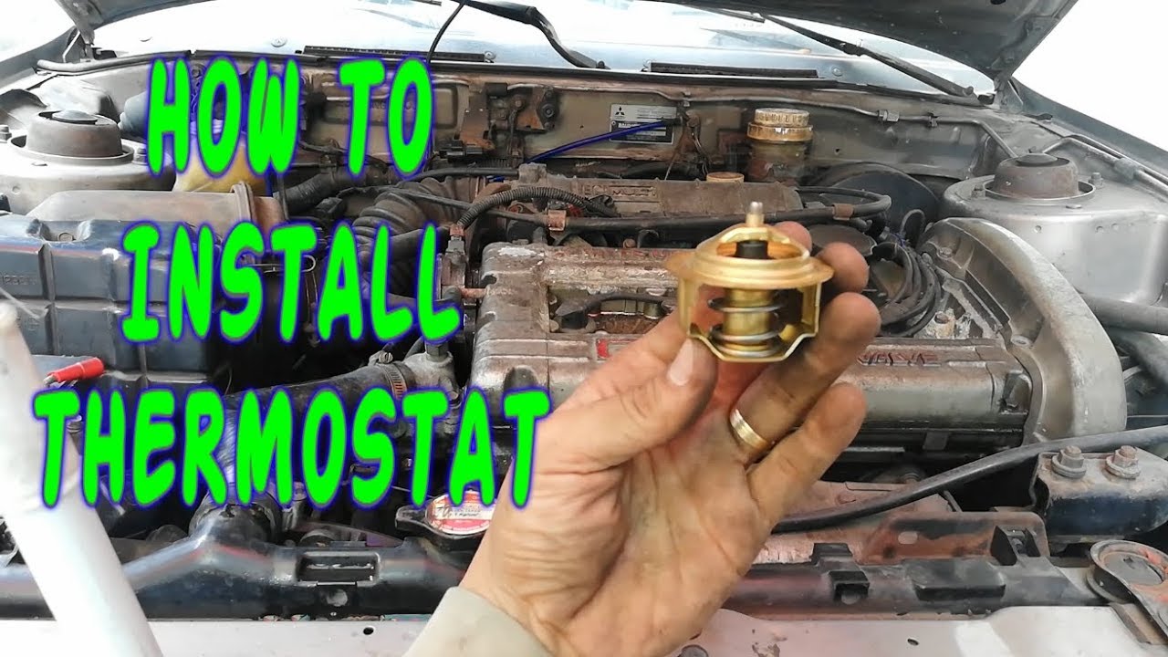 How to install Thermostat Mitsubishi 4g63