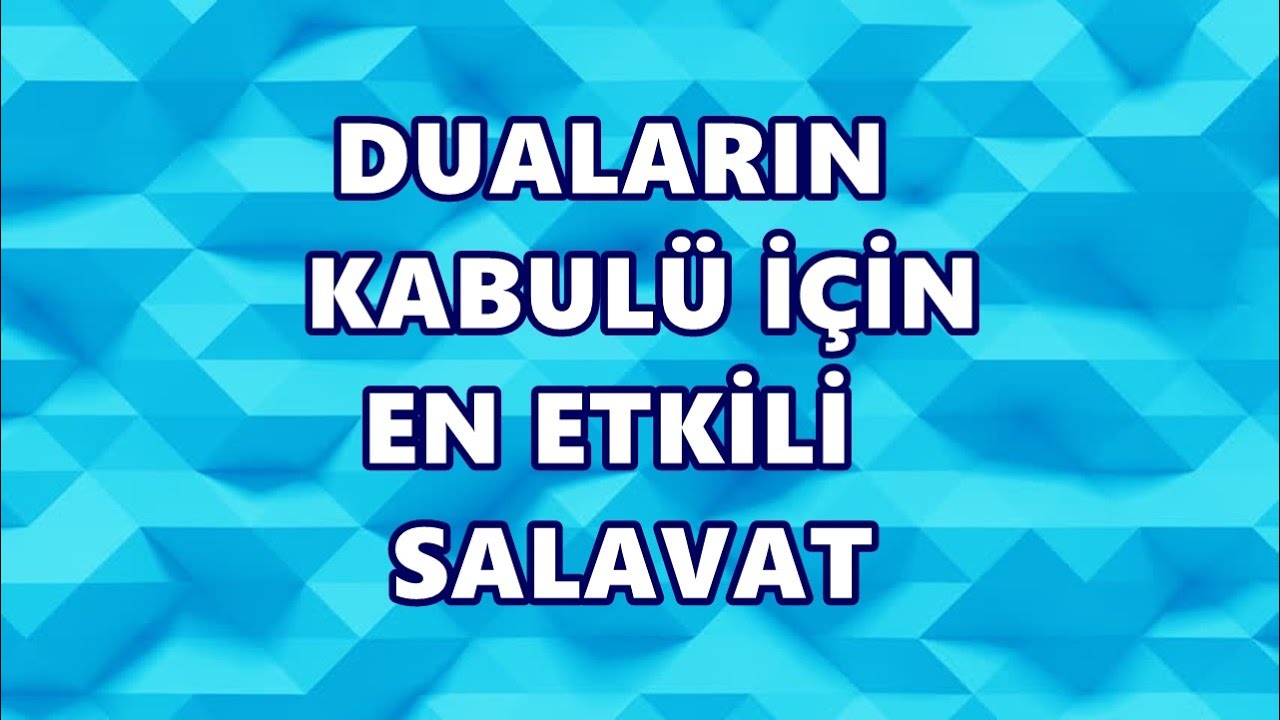NE DİLERSENİZ KABUL OLDURAN SALAVATI ŞERİFE