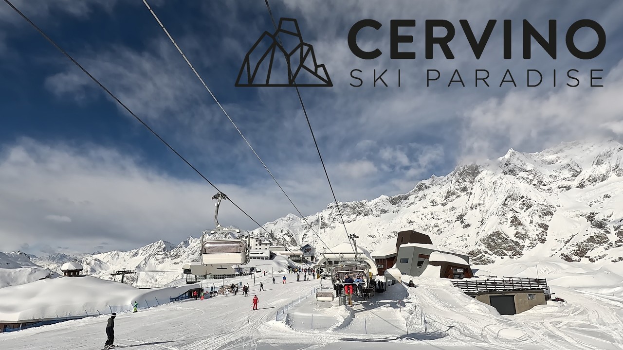 CERVINO SKI PARADISE | 4K | SKIER POV | SKIING AFTER SNOW FALL | FRESH SNOW