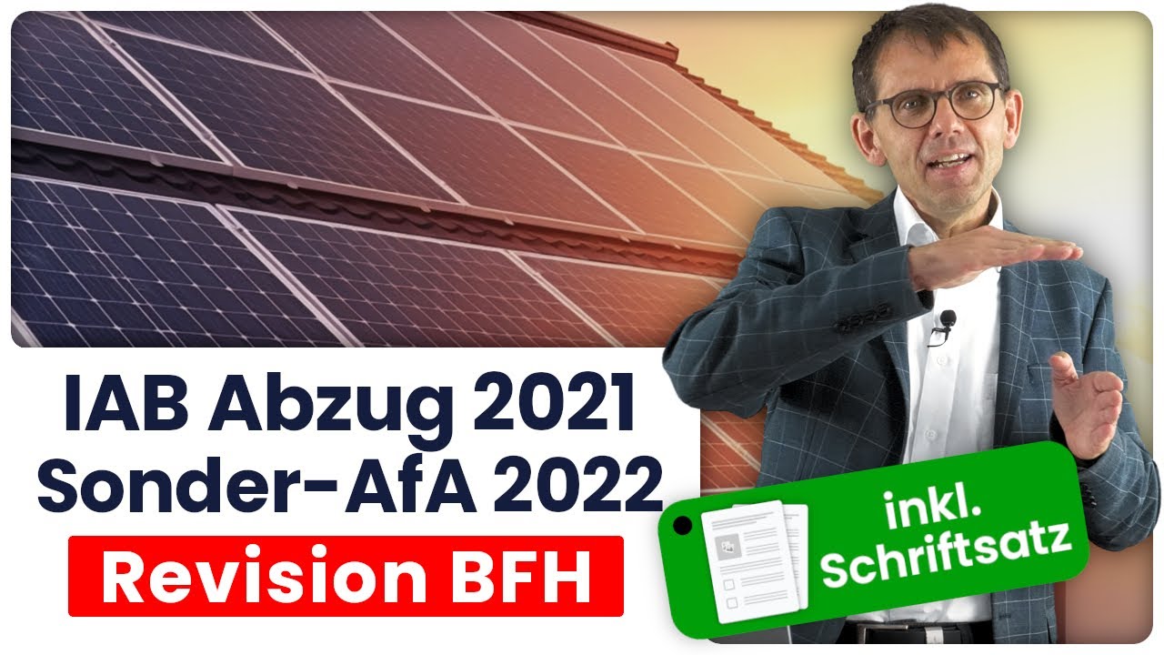 Photovoltaik: was jetzt? Verlust IAB 2021 & Raub Sonder-AfA 2022 nach dem Urteil vom FG Düsseldorf?