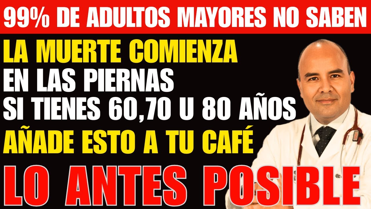 Reconstruye MÚSCULOS con ESTE POLVO en tu Café  DETIENE EL AVANCE DE LA SARCOPENIA