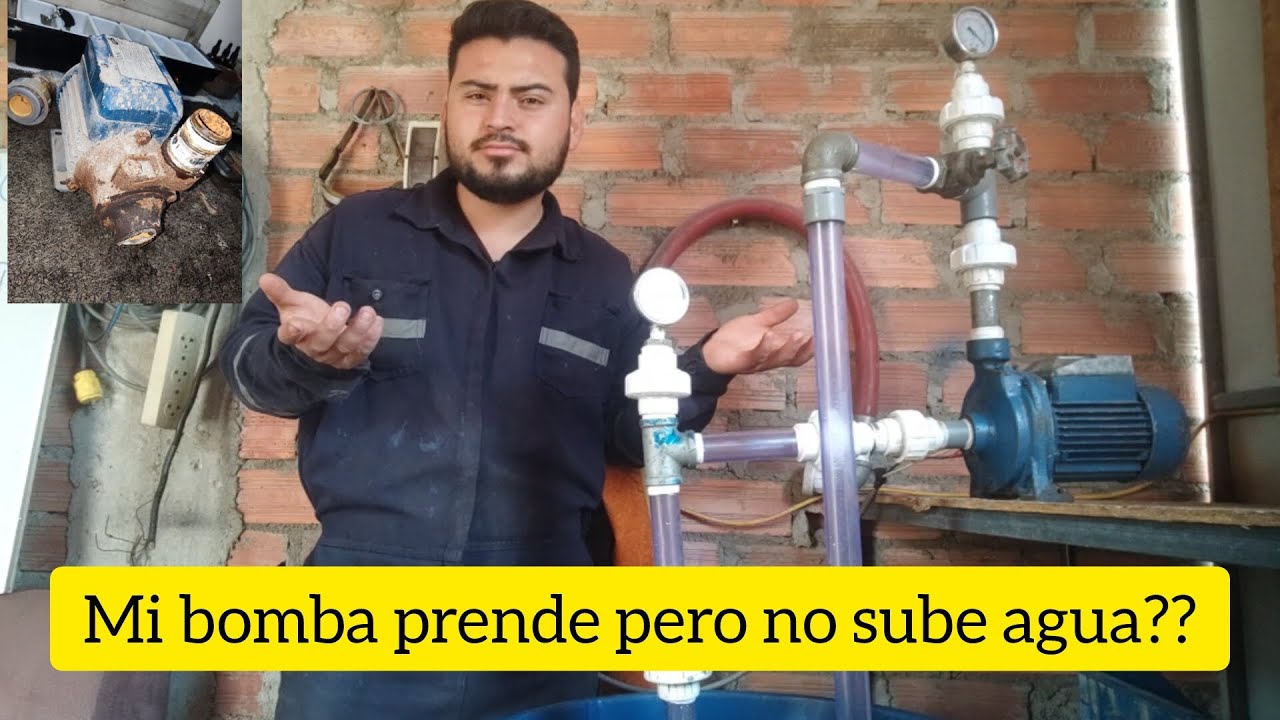 mi bomba prende pero no sube el agua ? tutorial