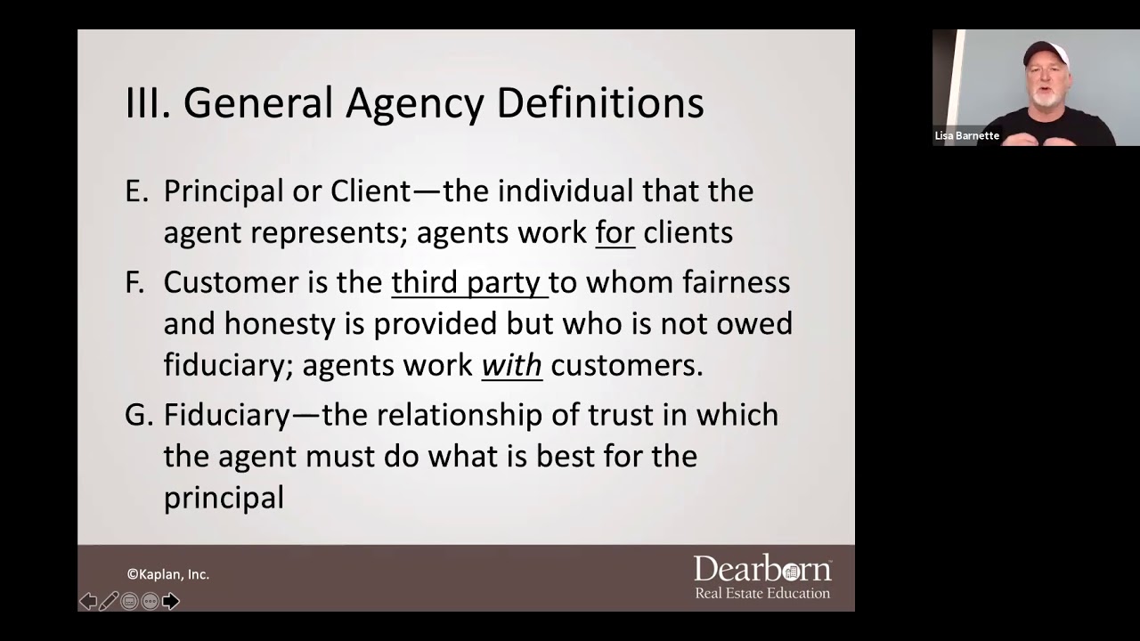 Chapter 7 - Part III General Agency Definitions